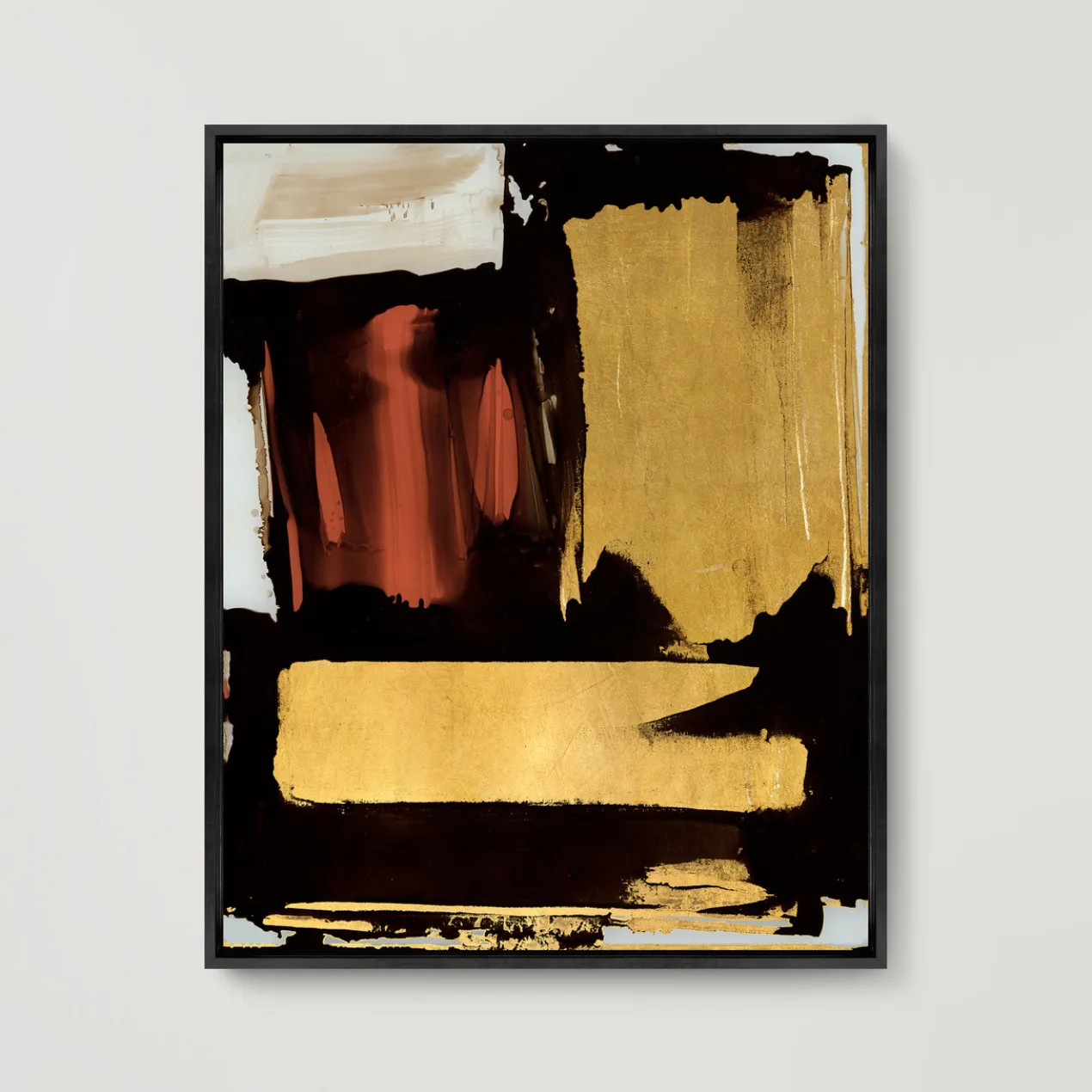 Golden Red Brushstrokes 1​