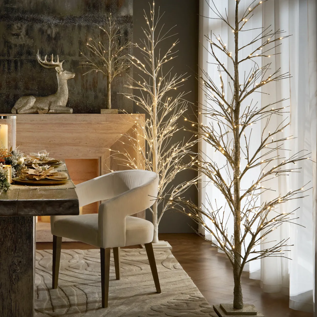 LED Glitter Tree 3'