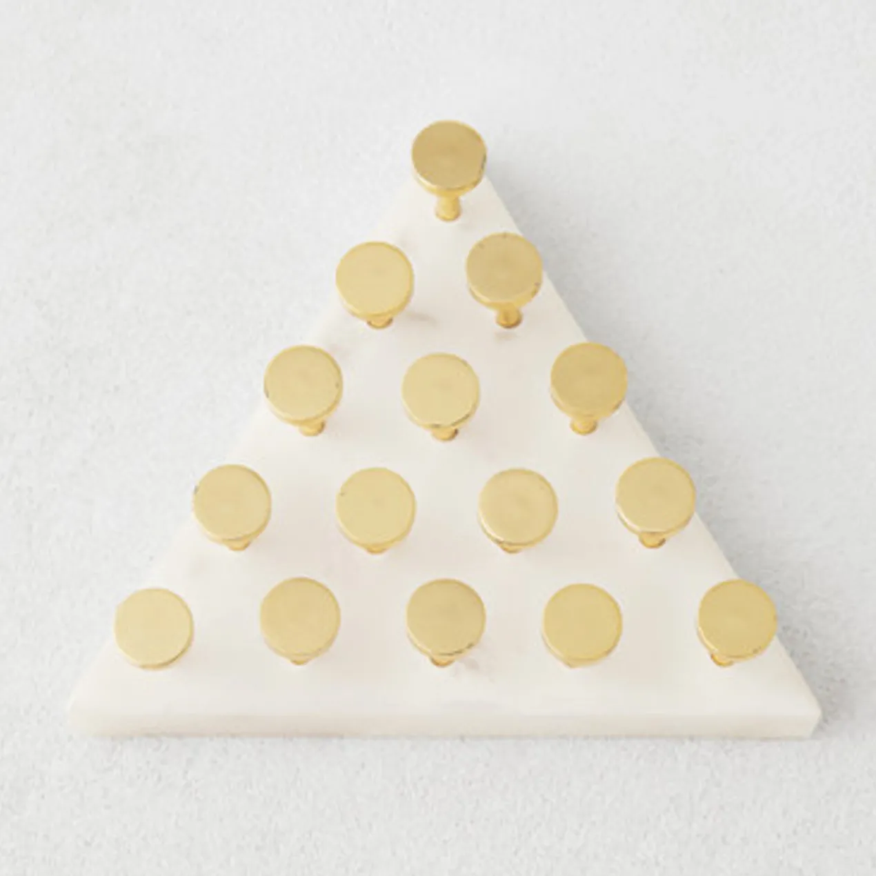 Marble Triangle Peg Solitaire